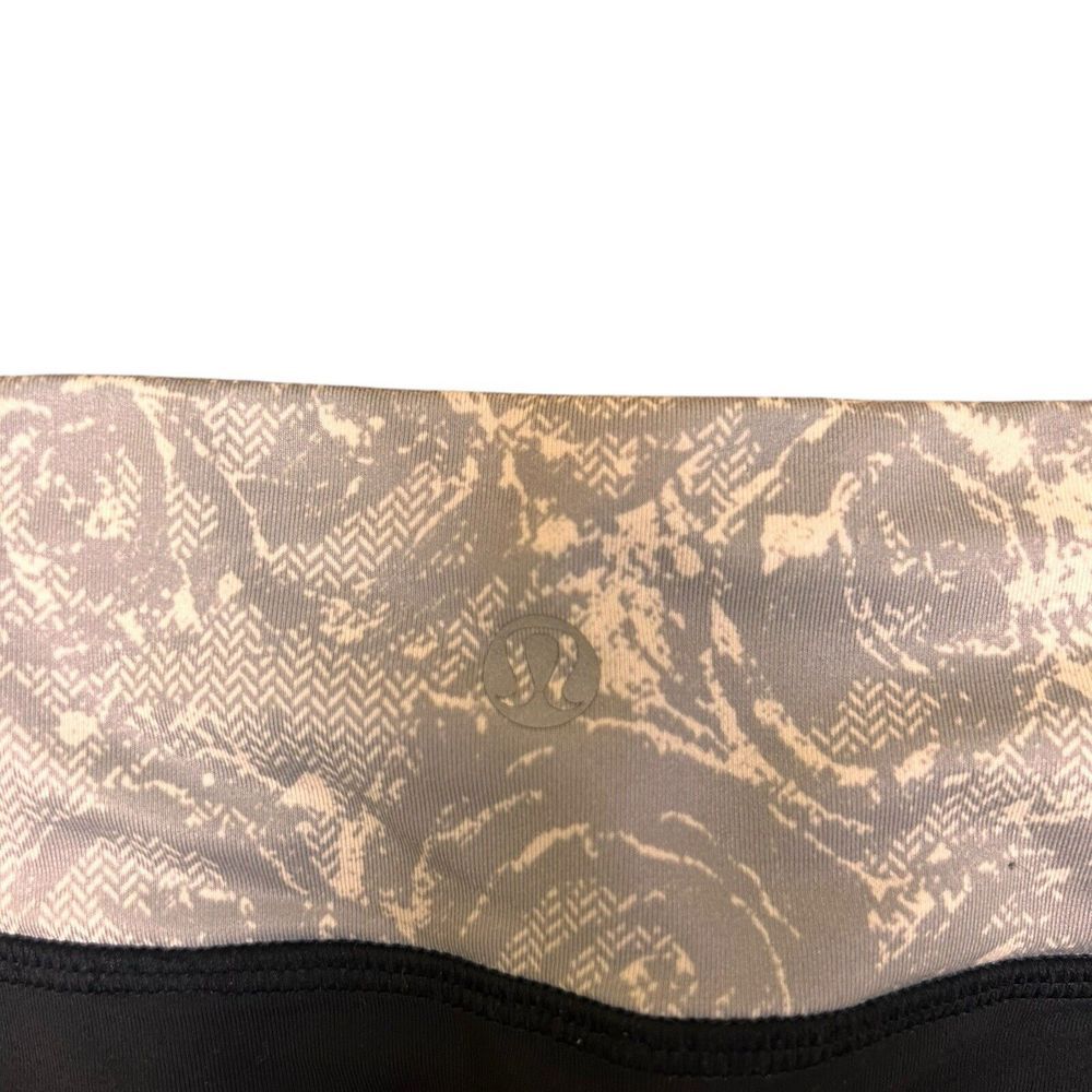 Lululemon In the Flow Crop Seamless Leggings Size 6 Black - Picture 4 of 11